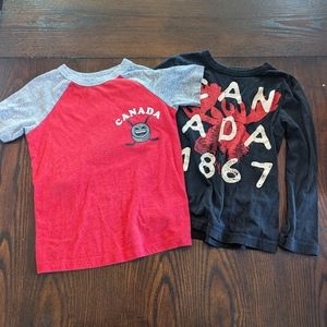 Two boys size 6 Canada shirts